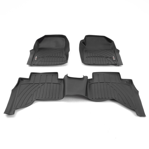 [4M-DMAX12-ULTRATRAY#] Isuzu D-Max 2012-2021 D/CAB 3D Ultra-tray mats - set