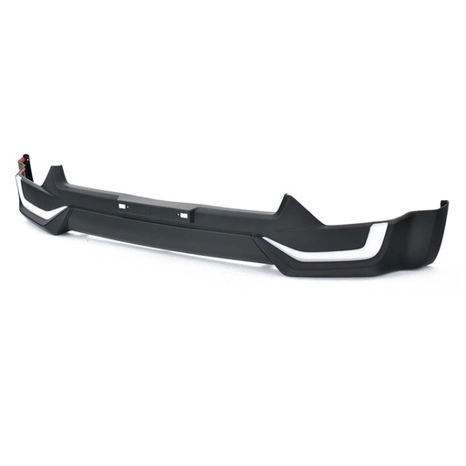[4M-DMAX17-CHAP-FRONTVALANCE-V.2#] Isuzu D-Max 2017-2020 Matte black front valance with DRL'S