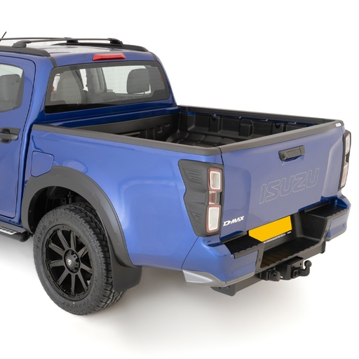[4M-DMAX20DCBEDCAPS#] Isuzu D-Max 2021- Bed rail caps - tailgate protection