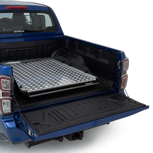 [4M-TS/CB/DMAX20DCBEDSLIDE.1#] Isuzu D-Max 2021- Chequer  plate heavy duty bed slide