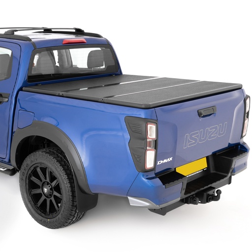 [4M-DMAX20DCTONNTRIALLOY#] Isuzu D-Max 2021- Heavy duty alloy tri-folding tonneau cover