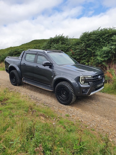 Spatbordkit Ranger 2023 mat zwart met schroefjes