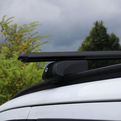 [4M-MED/XBARSFLUSHFITBLKRANGERWT#] Roof rack kit BLACK (set of 2)